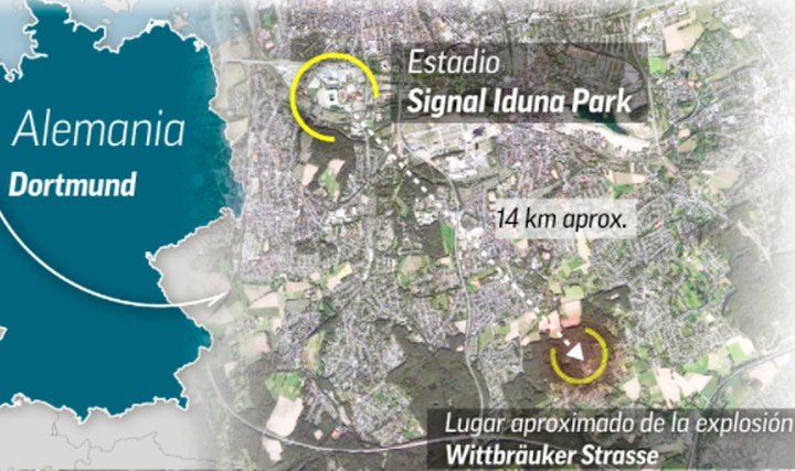 Polícia de Dortmund confirma três explosões