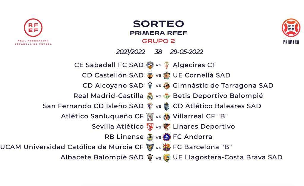Este es el calendario completo para el Grupo y II de la Primera División RFEF 2021-22