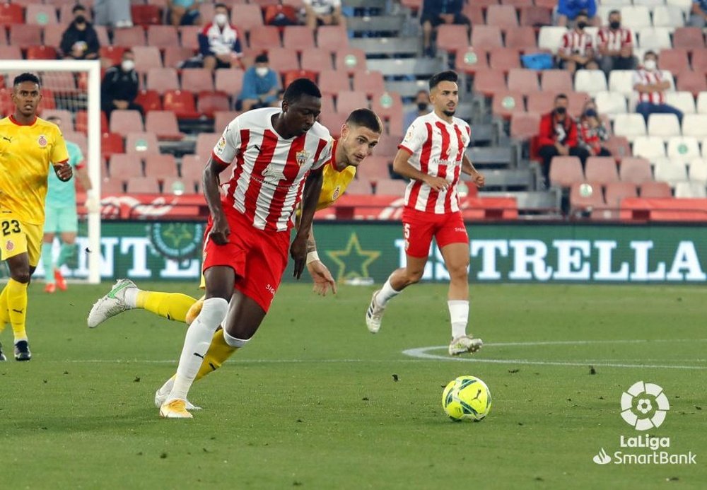 Sadiq se incorporó a los entrenamientos del Almería. LaLiga