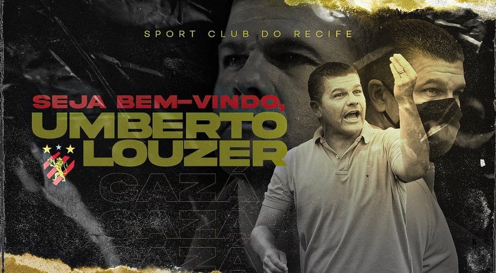 Umberto Louzer é o novo técnico do Sport Recife. Twitter/sportrecife