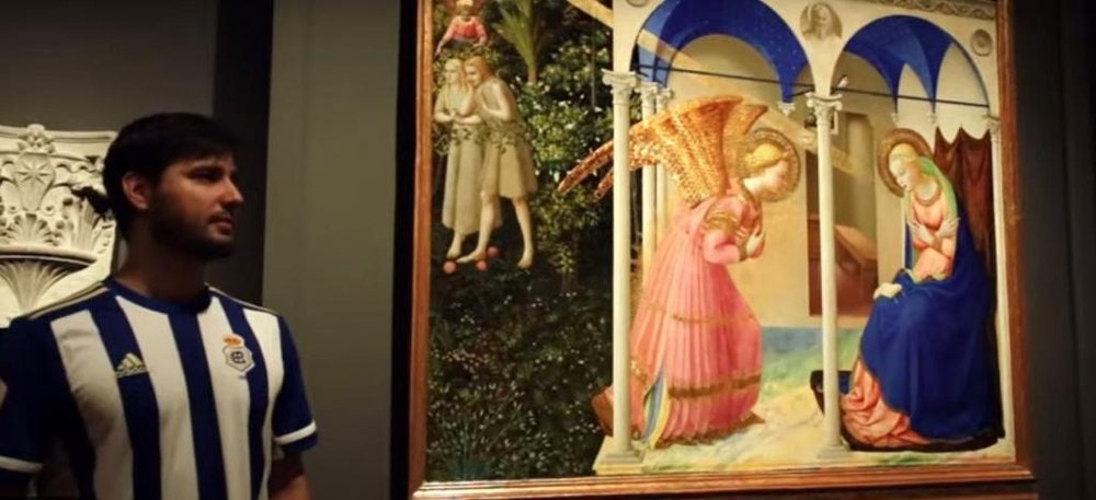 La Anunciación de Fra Angélico, presente en el Recre. Captura/YouTube/RecreativodeHuelv
