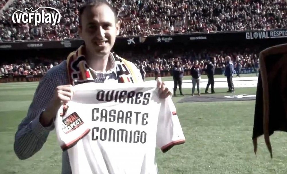 El club valencianista recordó el 14 de febrero de 2015. Captura/ValenciaCF