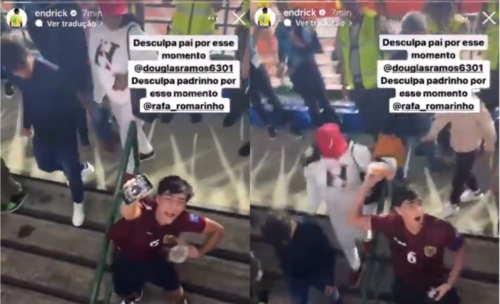 Racismo en el Preolímpico. Capturas/Instagram/endrick