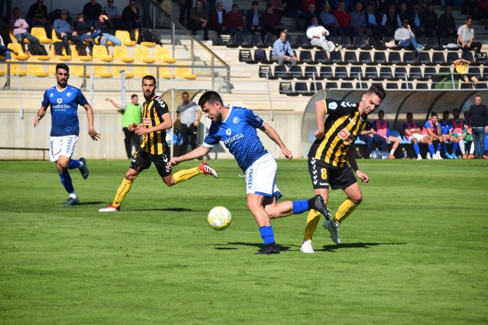 El Xerez Deportivo firmó un lamentable segundo tiempo. Twitter/XerezDFC