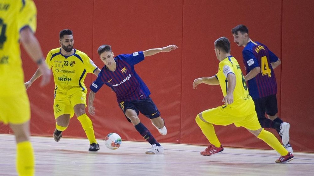 El Gran Canaria FS ha descendido a Segunda B. Twitter/FCBFutbolSala