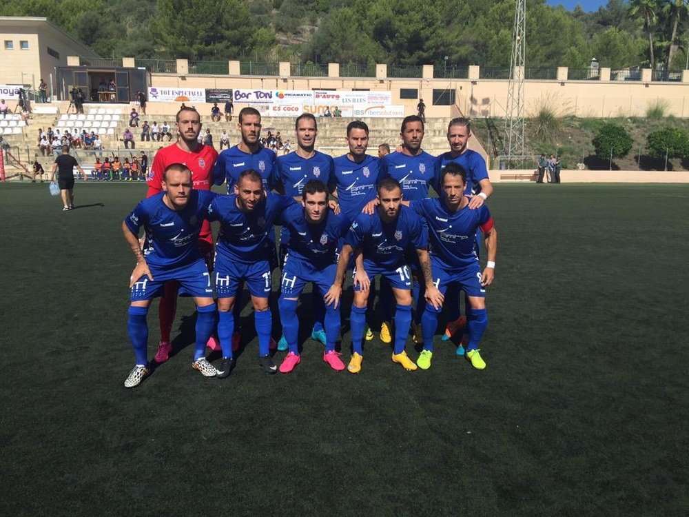 Un once inicial del Olímpic de Xàtiva. Twitter