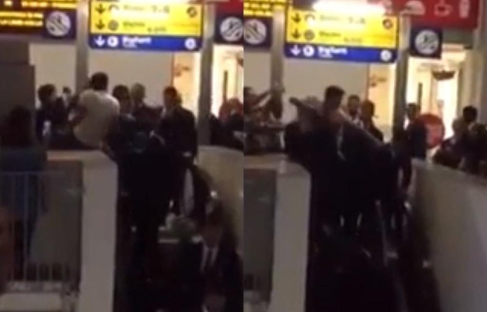 Los aficionados se vuelven locos con Cristiano. Captura