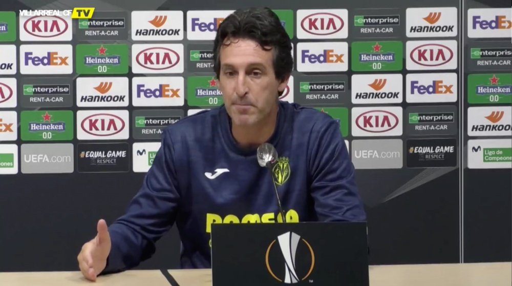 Emery analizó el Villarreal-Sivasspor. Captura/VillarrealCFTV