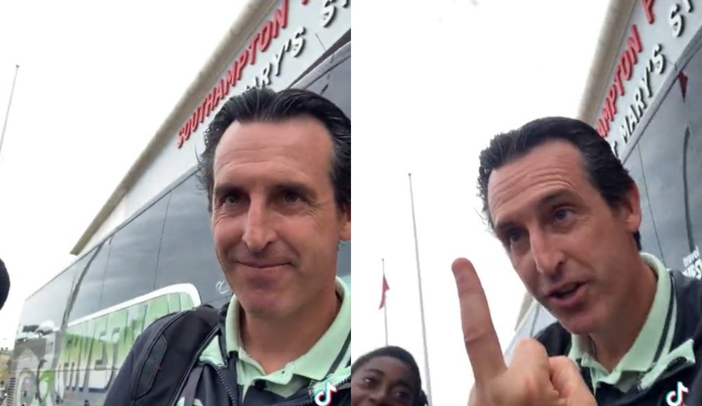 A Emery no le hizo mucha gracia que se rieran de él... Capturas/TikTok/mu54_