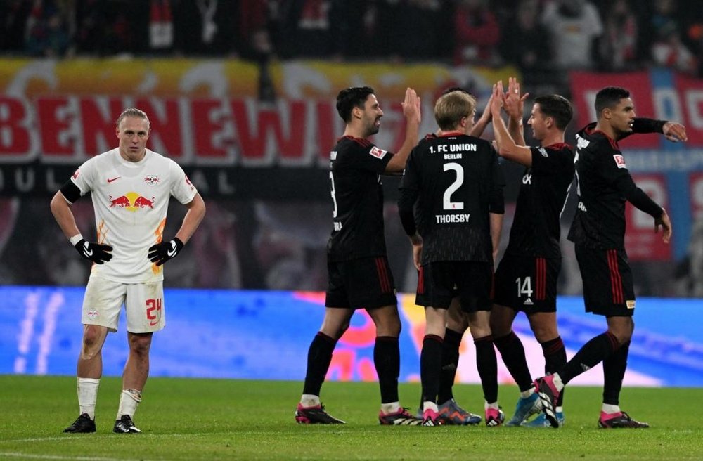 El Union Berlin venció por 2-1 al RB Leipzig. EFE
