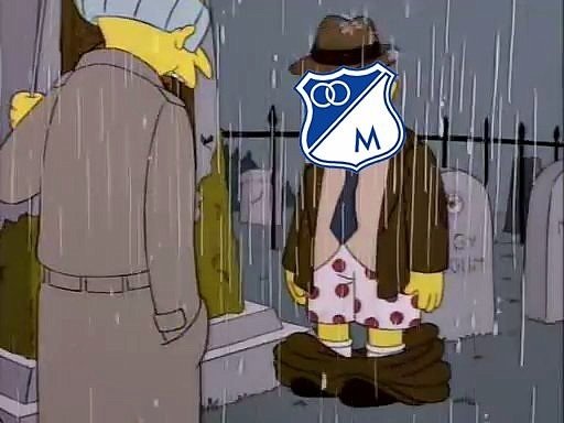 Dura derrota para los aficionados de Millonarios. Twitter/FutbolSinLimite