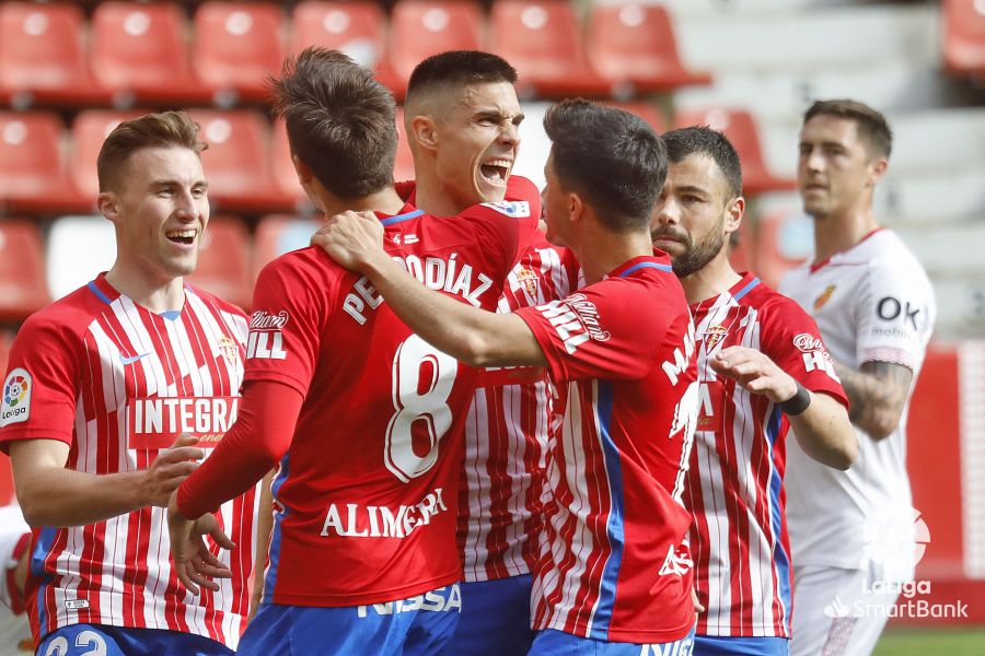 El Sporting celebra un gol