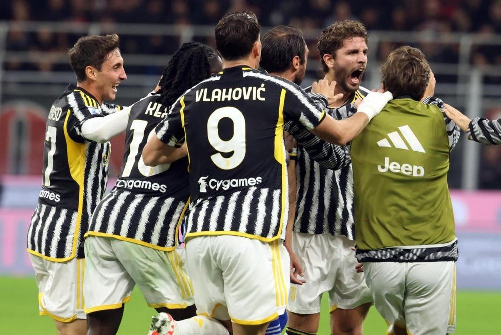 La Juventus venció por 0-1 al Milan. EFE