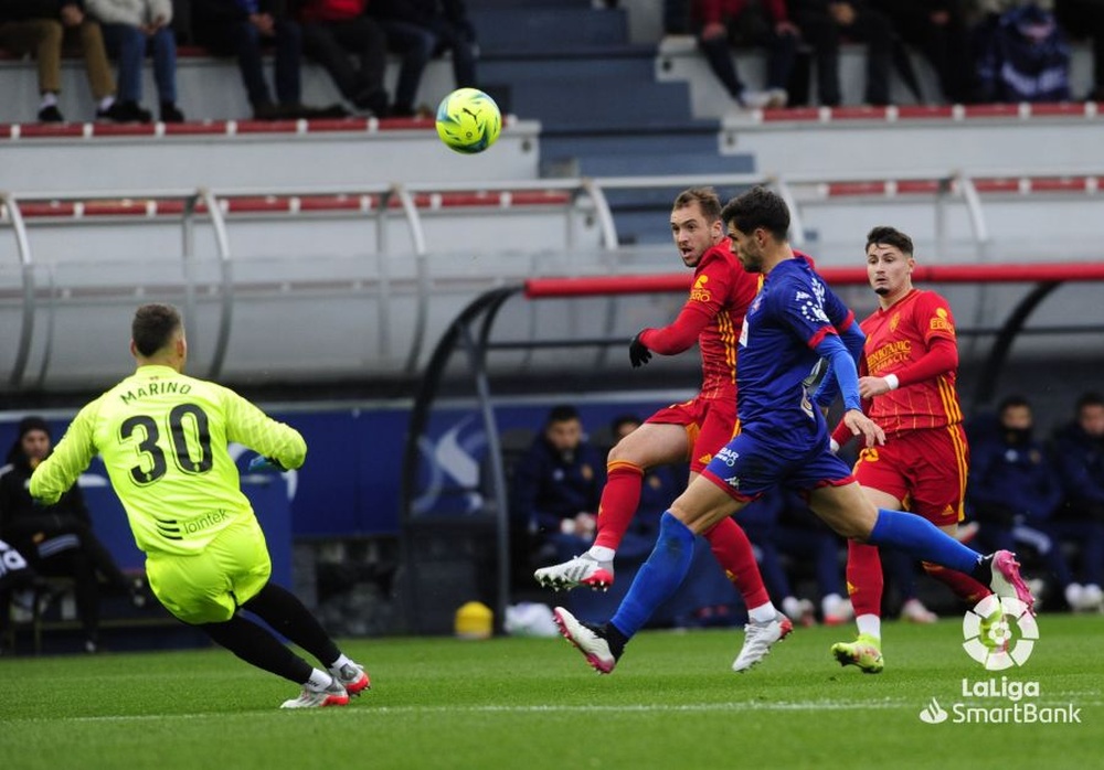 Amorebieta y Zaragoza empataron a un gol. LaLiga