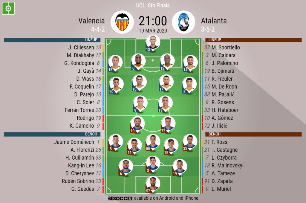Valencia v Atalanta - as it happened