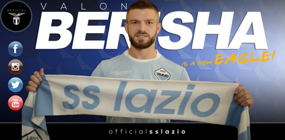 Valon Berisha, nuevo jugador de la Lazio. SSLazio