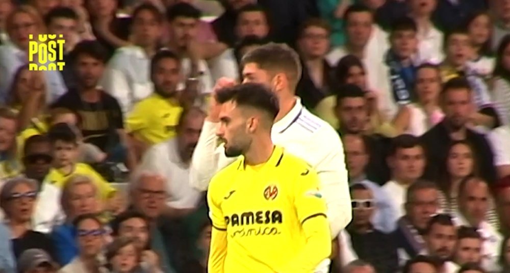El gesto de contención de Valverde ante Baena que ahora se entiende mejor. Captura/DAZN