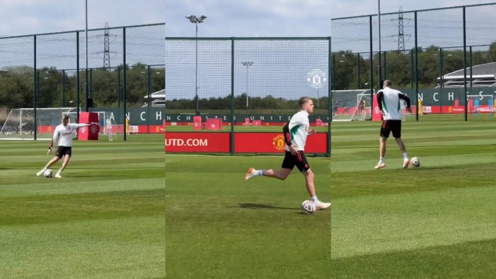 Van de Beek is expected to be ready before the start of next season. Screenshot/manchesterunited