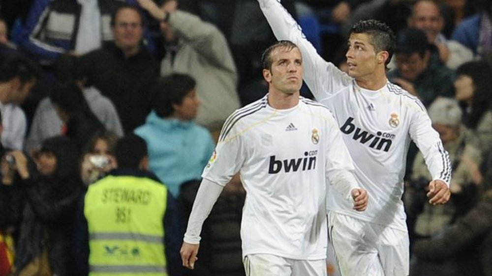 Van der Vaart defended Cristiano Ronaldo. AFP