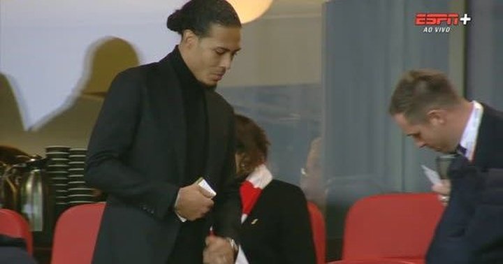 Van Dijk watches on as Liverpool concede early