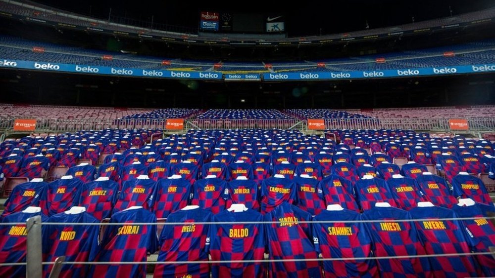 Camp Nou terá camisas de torcedores do Barcelona contra o Atlético. FCBarcelona