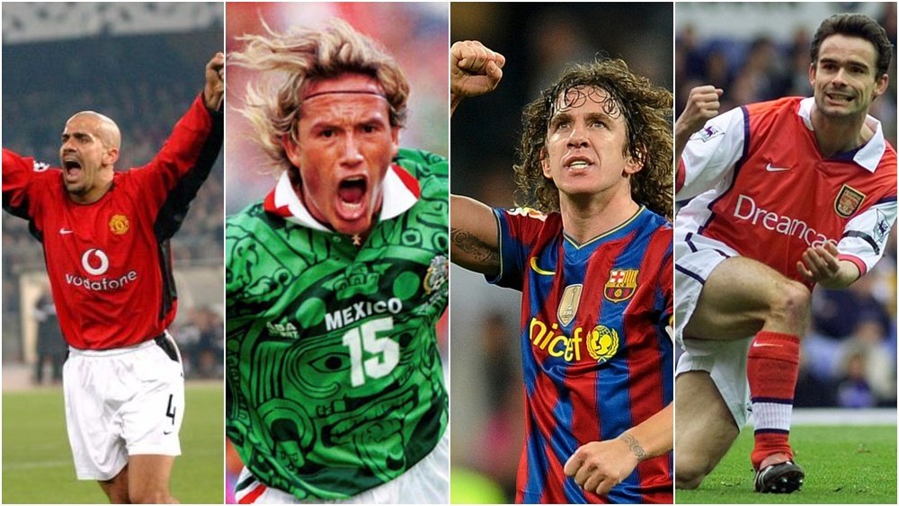 Verón, Hernández, Puyol, Overmars. BeSoccer
