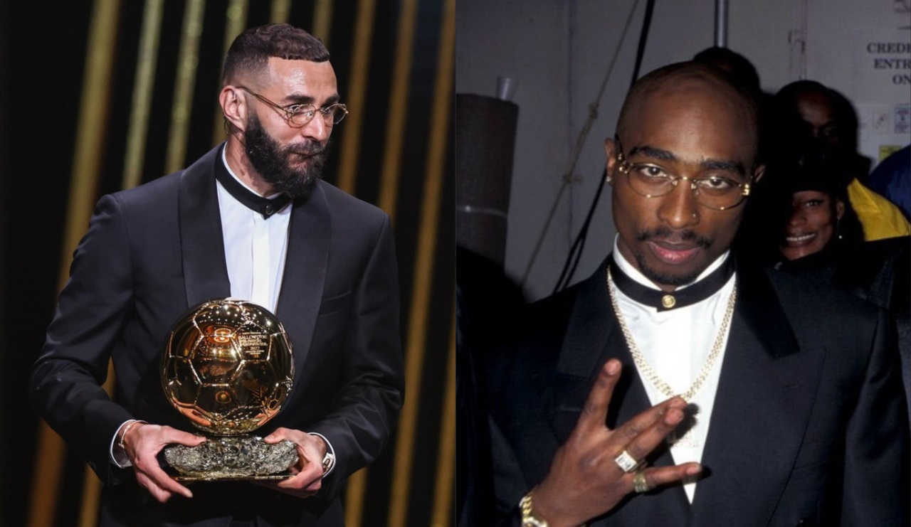 El outfit de Benzema en el Bal n de Oro un homenaje a Tupac Shakur