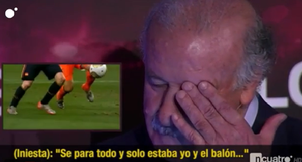 La emoción de Del Bosque al recordar el gol de Iniesta