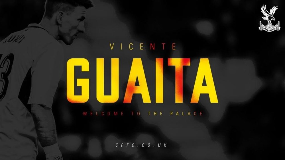 Guaita arrive en Premier League. twitter/CPFC