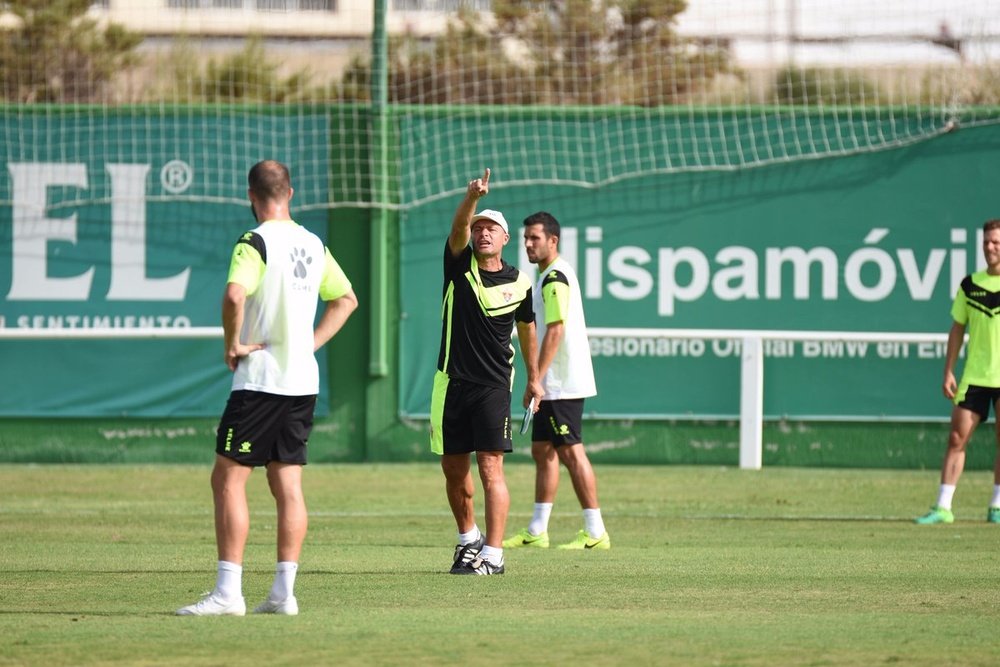 Mir advirtió sobre el peligro de su rival, el Alcoyano. ElcheCF