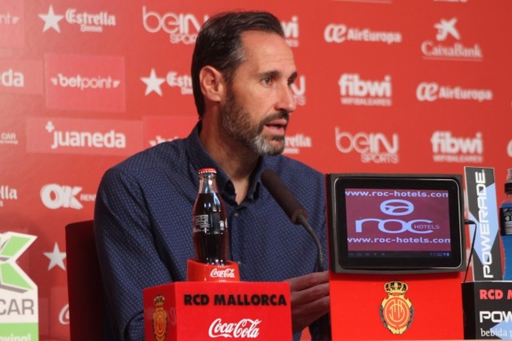 Vicente Moreno defendió el rendimiento de los suyos. RCDMallorca