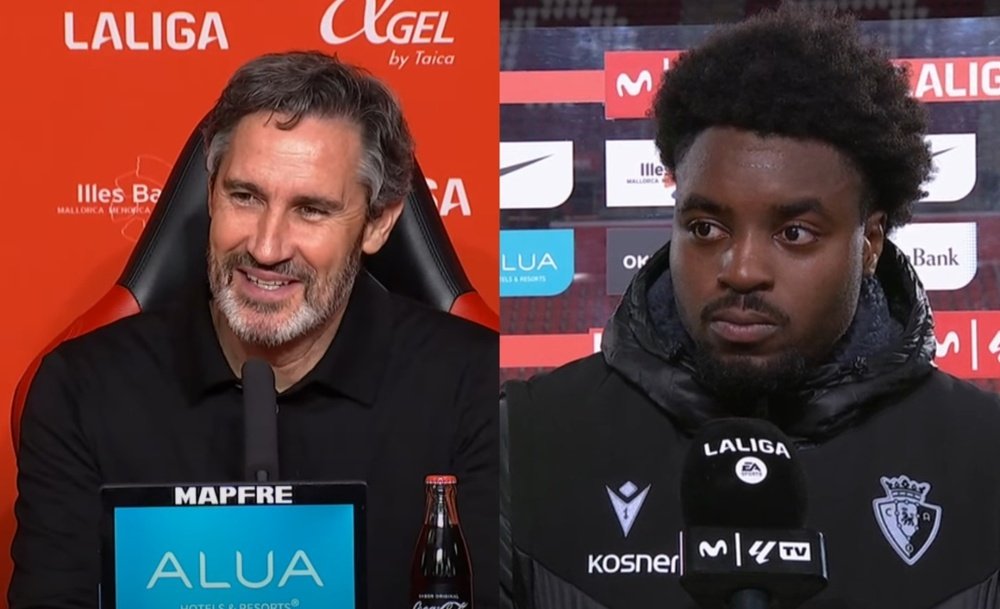 Vicente Moreno y Boyomo hablaron tras el partido. Capturas/MovistarLaLiga-LaLiga
