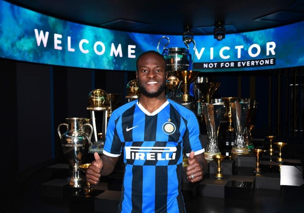 Se complica la continuidad de Víctor Moses en el Inter. Twitter/Inter