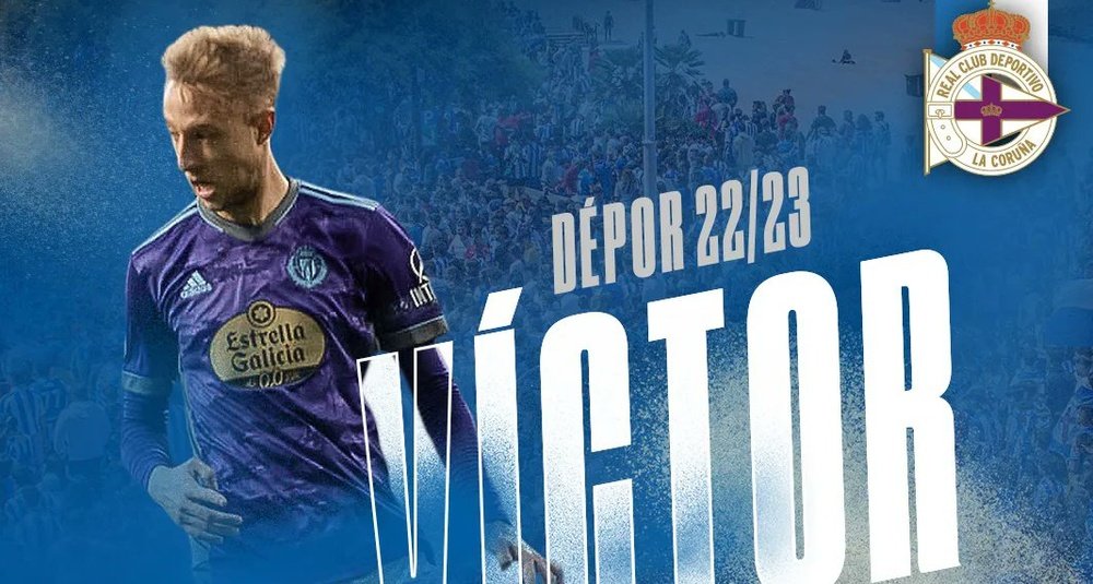 Víctor Narro, nuevo fichaje del RC Deportivo. Twitter / RC Deportivo