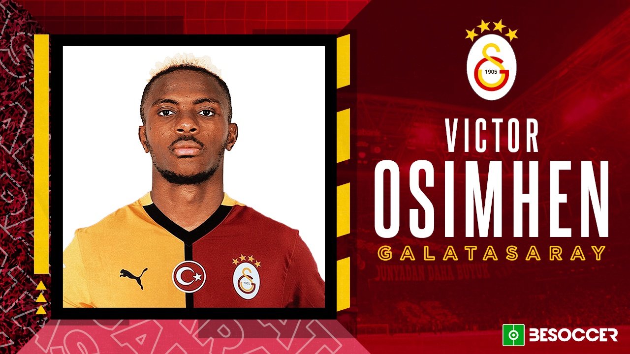 Victor Osimhen will play in the Turkish league with Galatasaray. BeSoccer