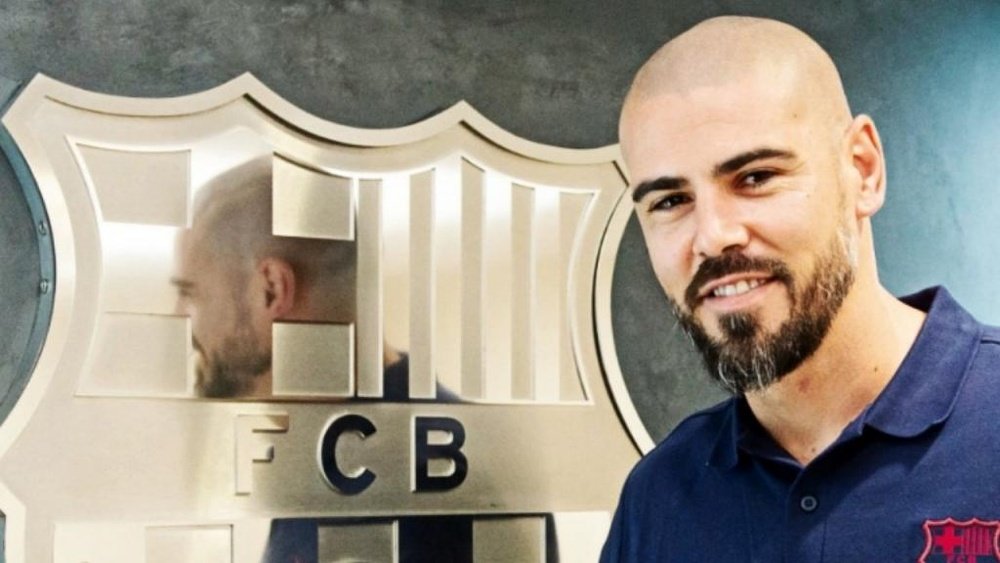 Valdés no ha encajado bien como técnico en el Barça. FCBarcelona