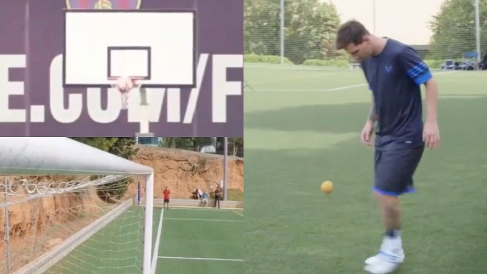 Con una naranja le basta a Leo Messi. Instagram/444