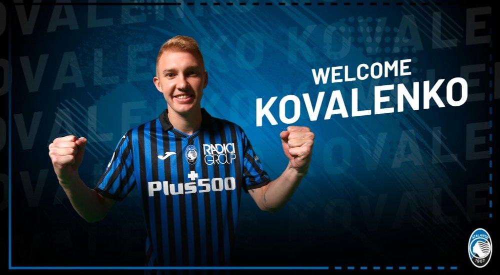 Kovalenko has signed for Atalanta. Twitter/Atalanta_BC