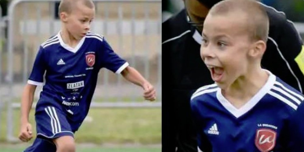 Vincent Ibrahimovic los marca a pares en la Gothia Cup de Suecia. Captura/ESPN