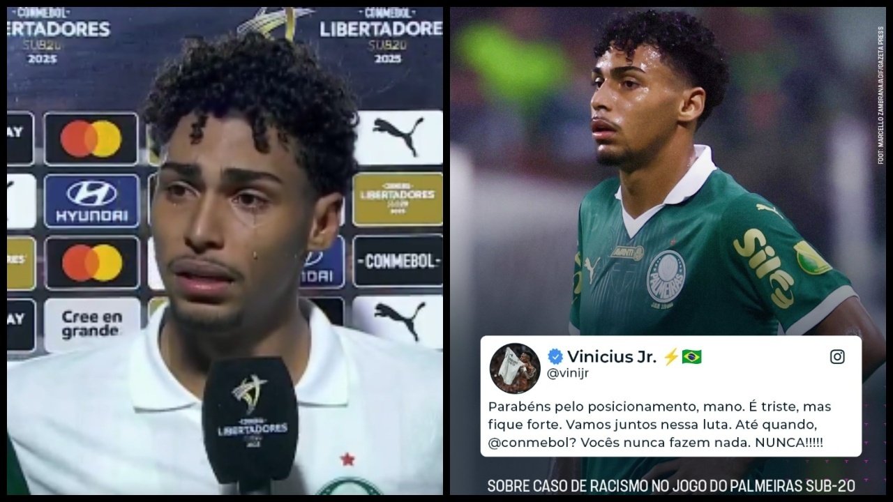 Vini Jr. apoia Luighi após racismo na Libertadores Sub-20