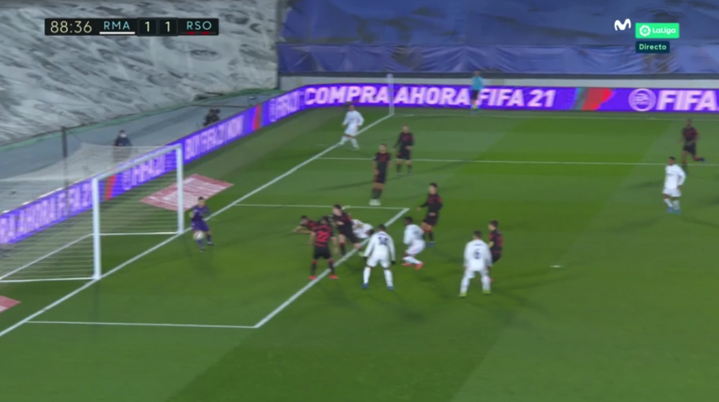 Vinicius empató el partido entre Real Madrid y Real Sociedad