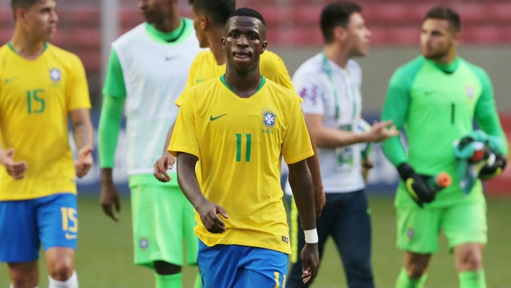 Vinicius vuelve con Brasil. AFP