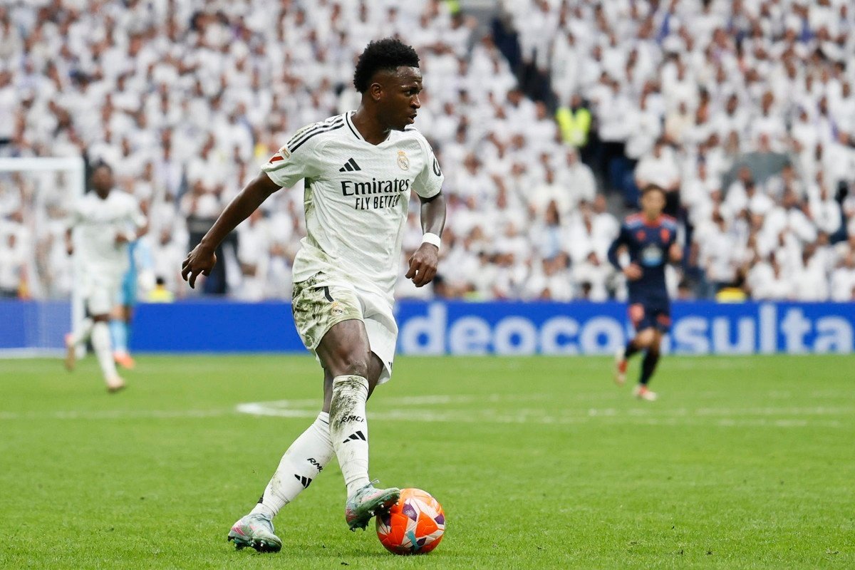 Vini se apunta al último partido de Ancelotti y Modric en el Bernabéu. EFE/Blanca Millez