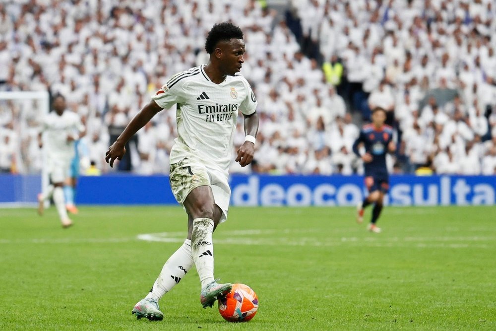 Vini se apunta al último partido de Ancelotti y Modric en el Bernabéu. EFE/Blanca Millez