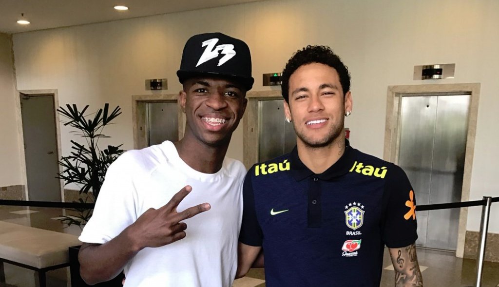 Neymar deve jogar na mesma liga que Vini Jr