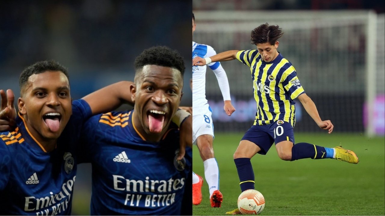 Real Madrid's Brazilian strikers were the first to welcome Guler. AFP/EFE
