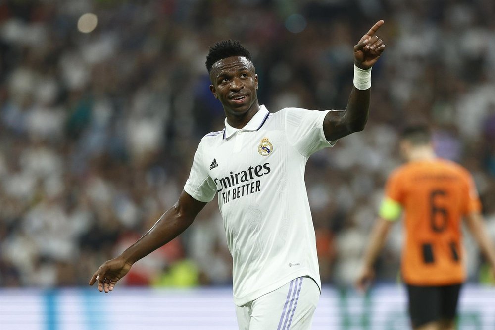 Vinicius Junior got on the scoresheet for Real Madrid. EFE