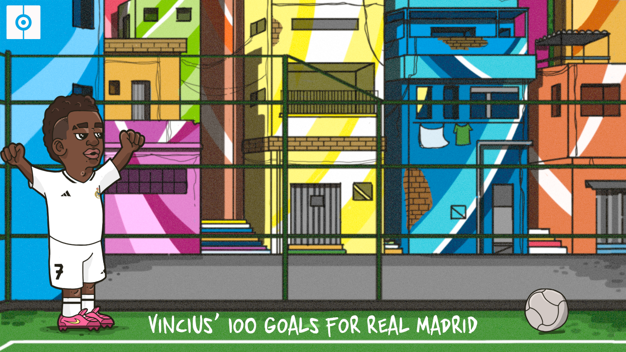 Vinicius Jr reaches 100 goals for Real Madrid