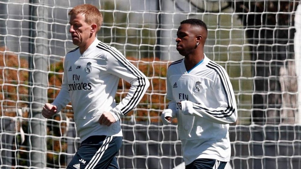 Vinicius continues on his road to recovery. RealMadrid