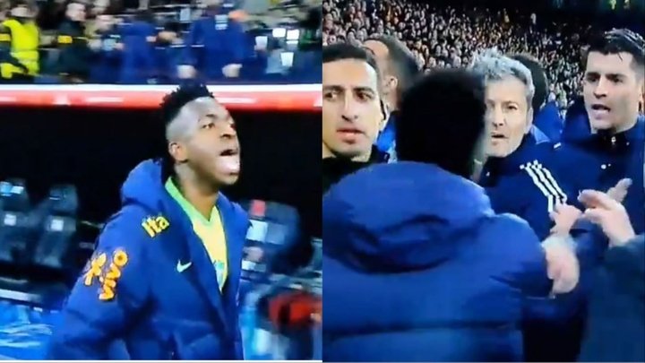 The Spain-Brazil match was not without controversy. Screenshot/Teledeporte